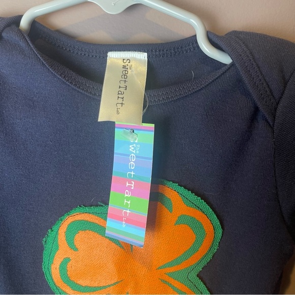 Sweet Tart Lab One Piece Shamrock Irish Clover 6-12M - Picture 5 of 9